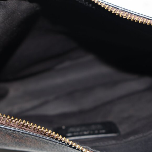 Coach Ellie Dark Brown Black Signature Canvas Crossbody Shoulder Bag - Picture 14 of 16